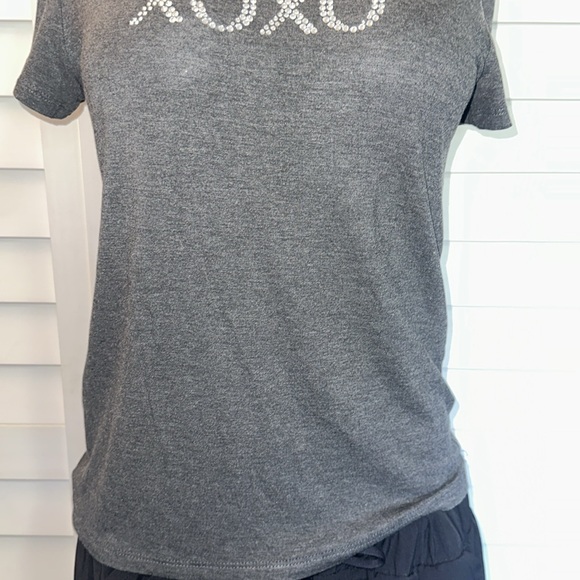 NWT XOXO WOMEN TOP MELANGE GRAY SIZE MEDIUM - Picture 4 of 12